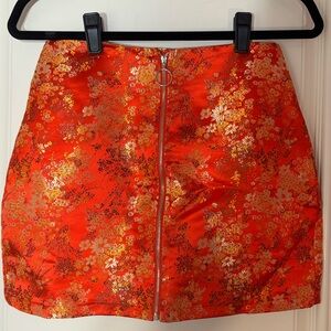 Superdown mini red skirt